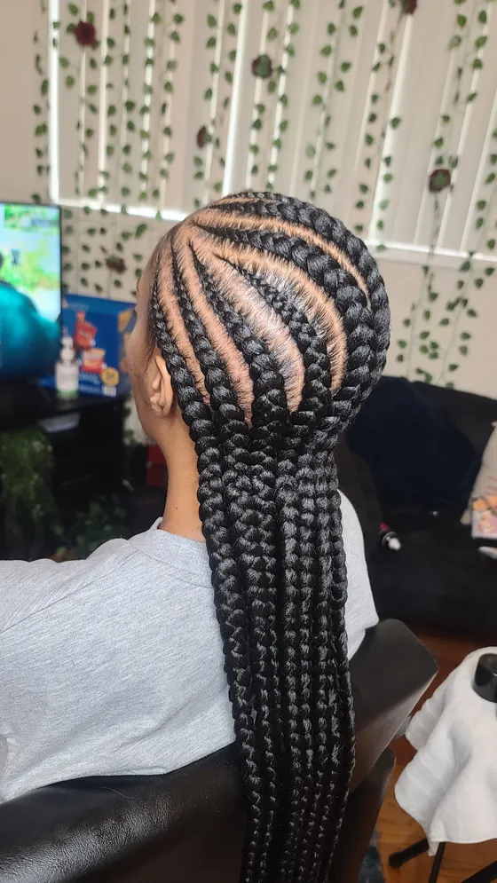 Cornrows hairstyle