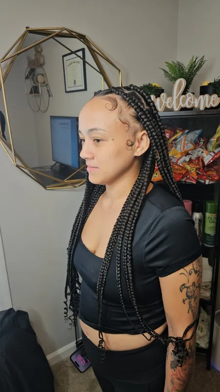 Braided hairstyle