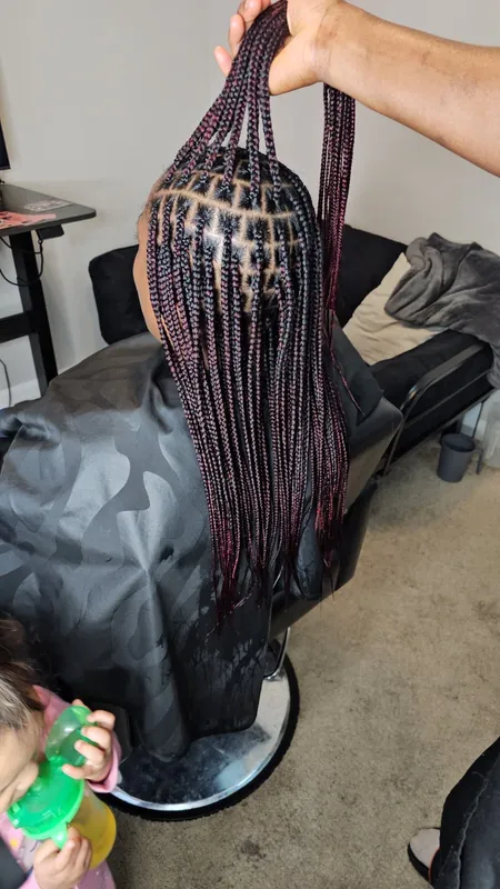 Cornrows style