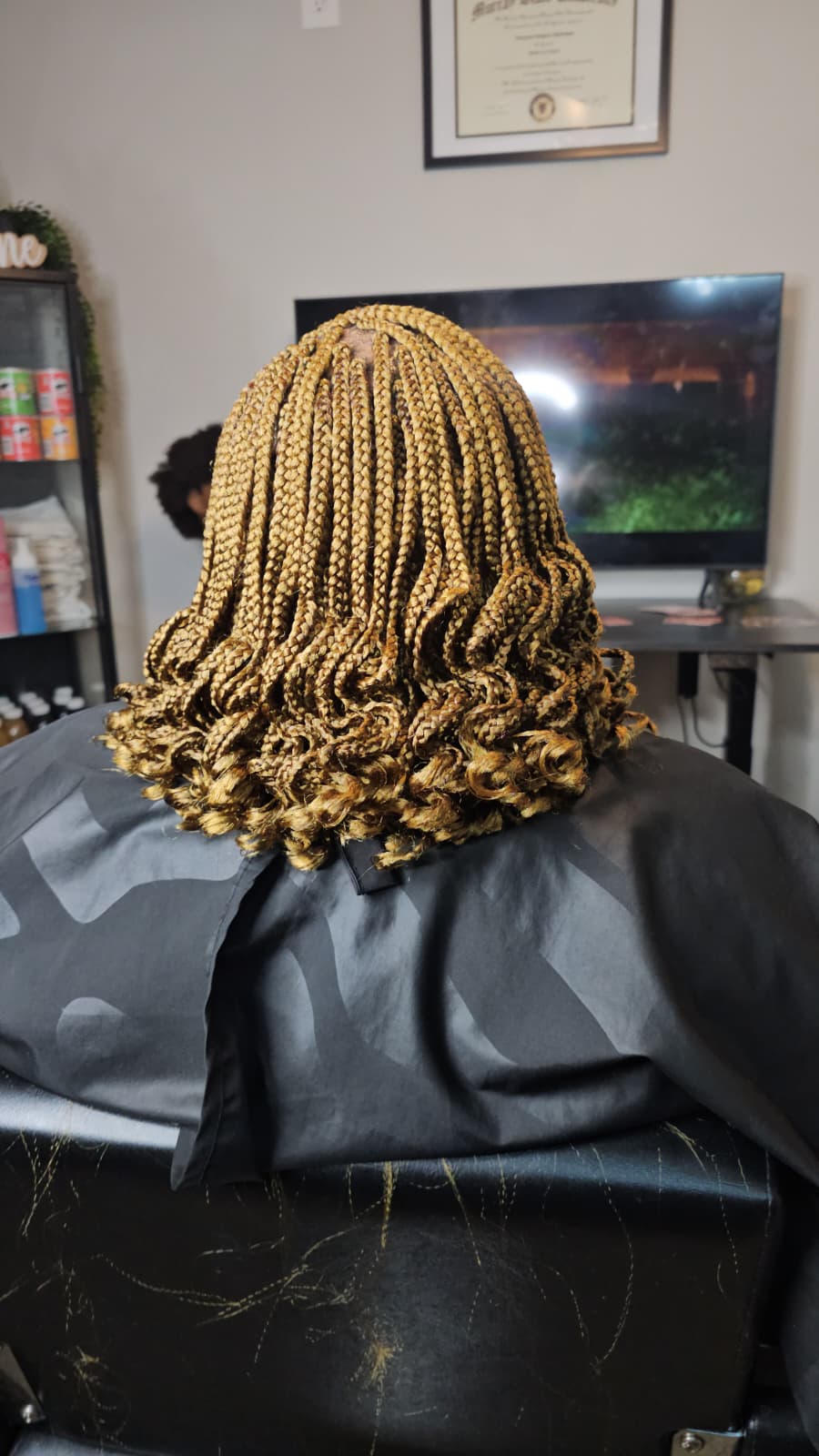 Braided hairstyle