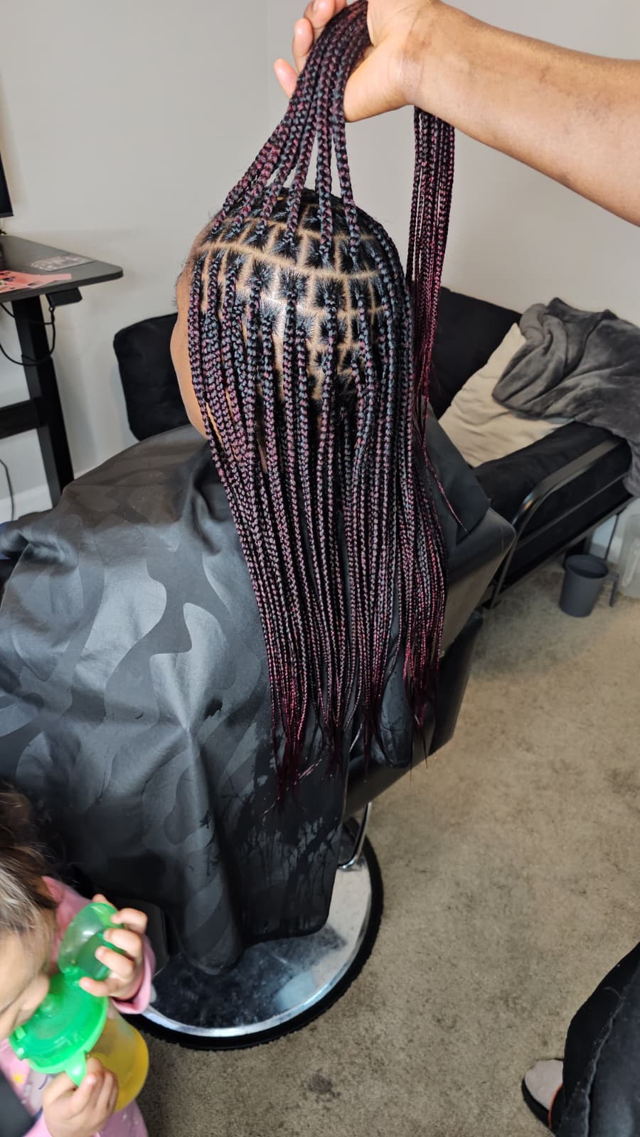 Cornrows style